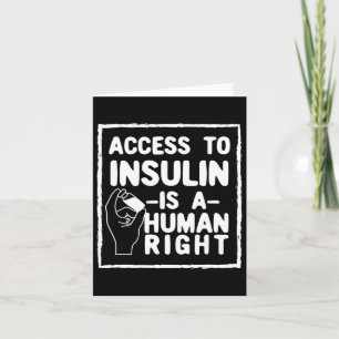 Der Zugang zu Insulin ist ein Mensch, der Recht au Karte