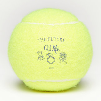 Der zukünftige Frau Tennisball Tennisbälle
