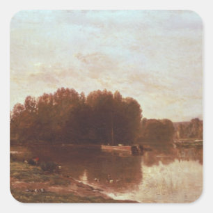 Der Zusammenhang Quadratischer Aufkleber