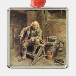 Der zuverlässige alte Bedienstete Ornament Aus Metall