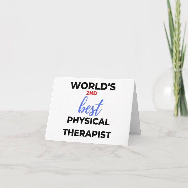 Der zweitbeste Physiotherapeut der Welt 2 Karte (Vorderseite)