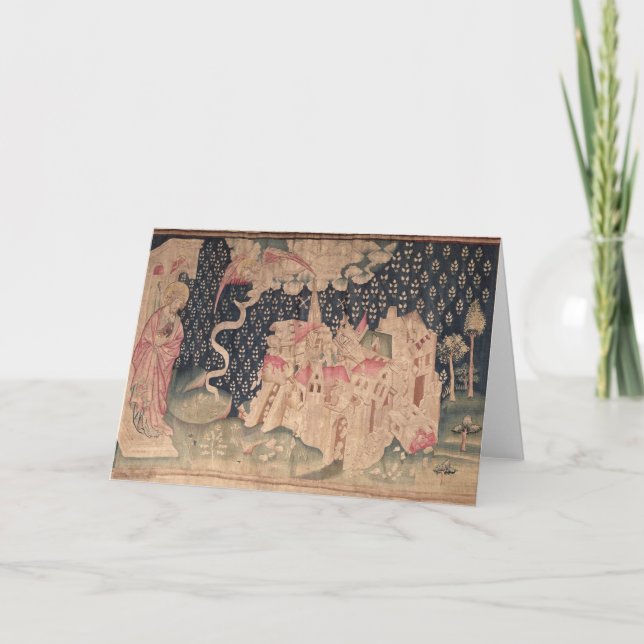 Der zweite Engel kündigt den Fall Babylons an Ankündigung (Vorderseite)