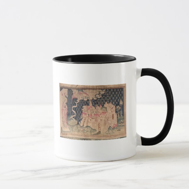Der zweite Engel kündigt den Fall von Babylon an Tasse (Rechts)