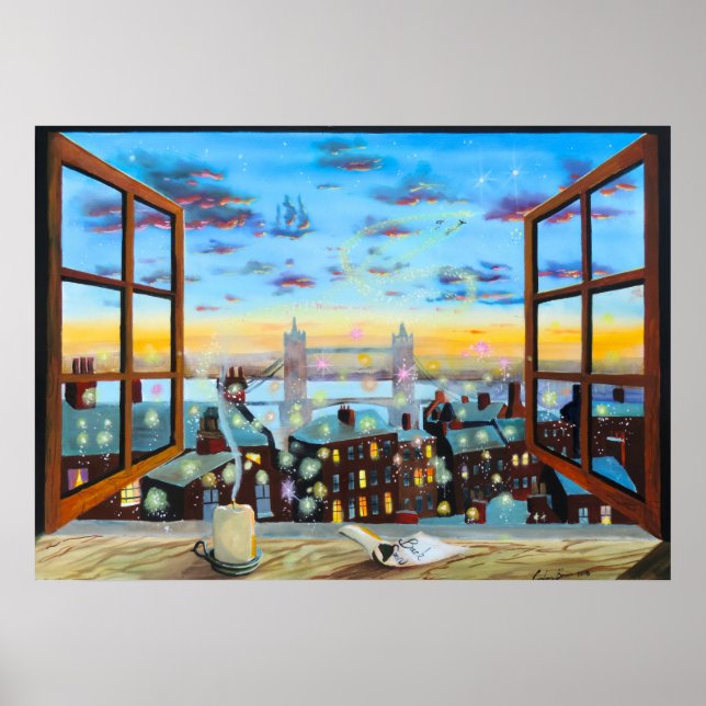 Der zweite Stern rechts. Peter Pan inspiriert Poster (Vorne)