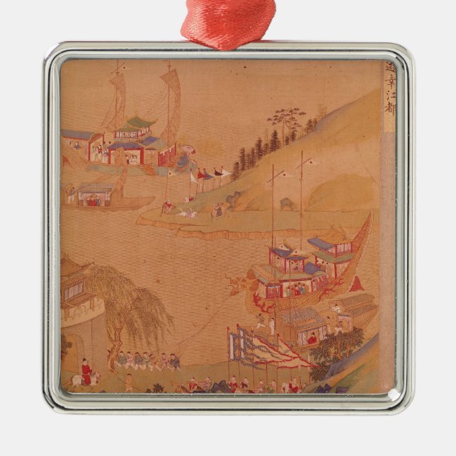 Der zweite Sui-Kaiser, Yangdi Silbernes Ornament (Vorne)