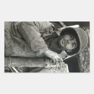 Der Zweite Weltkrieg Amerikas Soldat im Hurtgenwal Rechteckiger Aufkleber