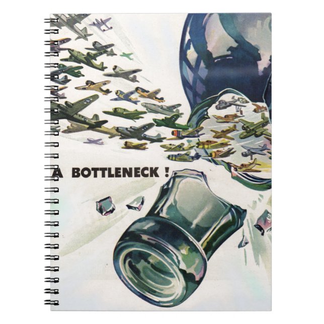 Der Zweite Weltkrieg - die militärische Luftfahrt  Notizblock (Vorderseite)