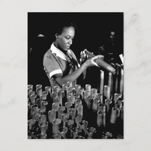 Der Zweite Weltkrieg Frauen auf der Postkarte für  (Vorderseite)