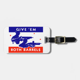 Der Zweite Weltkrieg gibt ihnen beide Barrels Gepäckanhänger