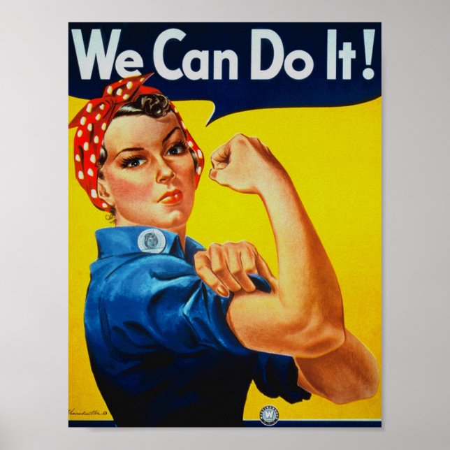 Der Zweite Weltkrieg können wir es mit dem Riveter Poster (Vorne)