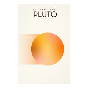 Der Zwergplanet Pluto Fotodruck
