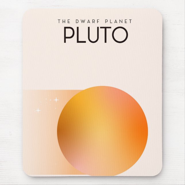 Der Zwergplanet Pluto Mousepad (Vorne)