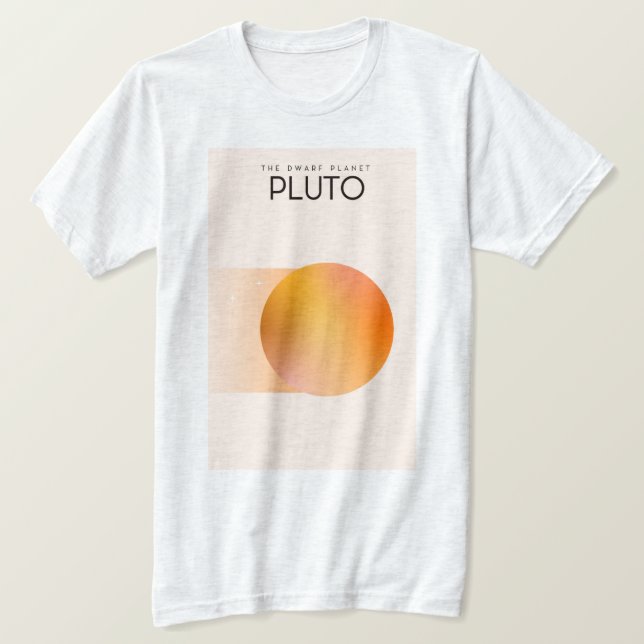 Der Zwergplanet Pluto T-Shirt (Design vorne)