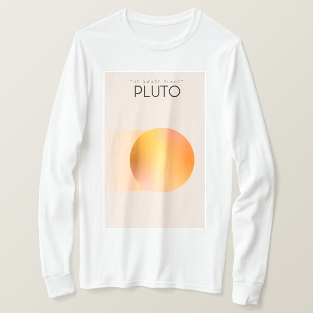 Der Zwergplanet Pluto T-Shirt (Design vorne)