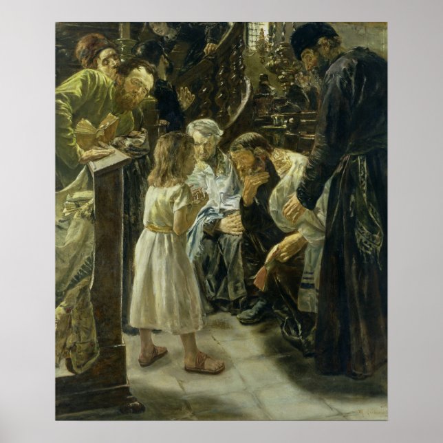Der Zwölfjährige Jesus im Tempel, 1879 Poster (Vorne)