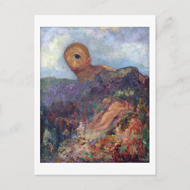 Der Zyklop, Redon, 1898-1900 Postkarte (Vorderseite)