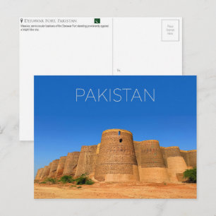 Derawar Fort, Pakistan Reise-Postkarte Postkarte