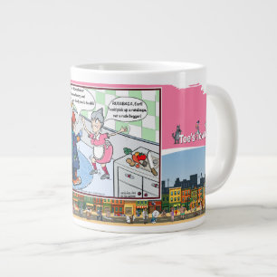 Derbe Bettler   Wortwitz Humor Jumbo-Tasse