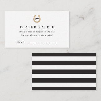 Derby Baby Shower Diaper Umschließungskarte Begleitkarte