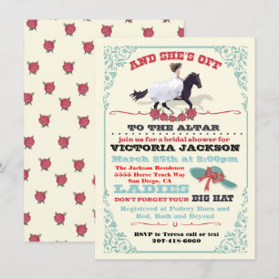 Derby Brautparty und sie ist weg! Einladung