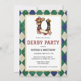 Derby Day Horse Racing Party Invitation Einladung
