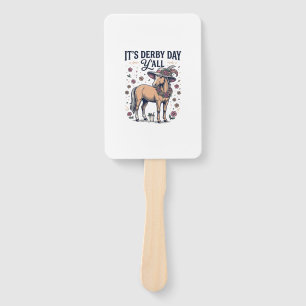 Derby Day Y'all Pferd Blumenhut Fächer