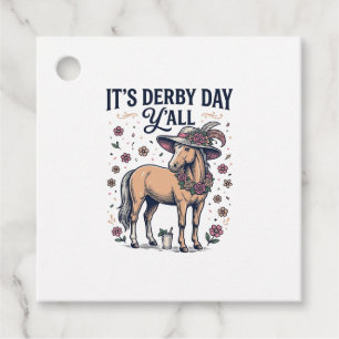 Derby Day Y'all Pferd Blumenhut Geschenkanhänger
