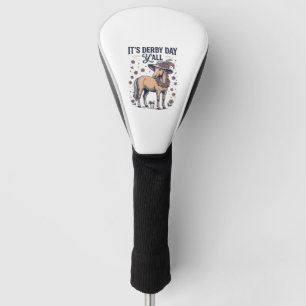 Derby Day Y'all Pferd Blumenhut Golf Headcover