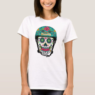 Derby de Los Muertos - Rollen-Derby-Zuckerschädel T-Shirt