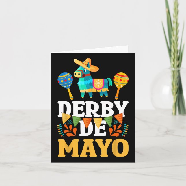 Derby De Mayo Cinco De Mayo Mexican Karte (Vorderseite)
