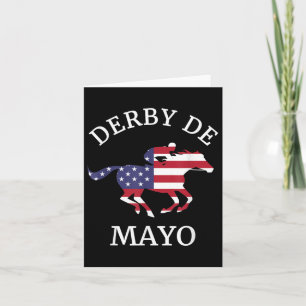 Derby De Mayo , Funny, Cinco De Mayo, Pferderennen Karte