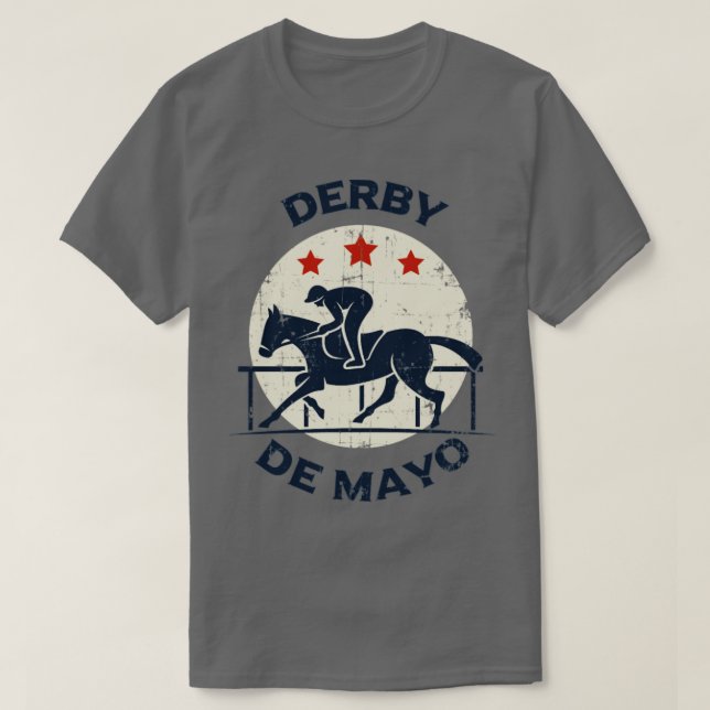Derby de Mayo Horse Racing Kentucky KY T-Shirt (Design vorne)