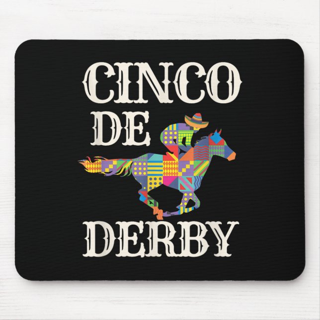 Derby De Mayo T-Shirt Cinco De Mayo Racing Sombr Mousepad (Vorne)