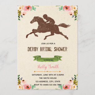 Derby Dusche Party Einladung