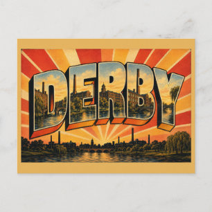 Derby England River Derwent Industrielles Erbe Postkarte