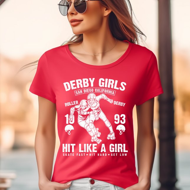 Derby Girls, Hit wie ein Girl-T - Shirt (Von Creator hochgeladen)