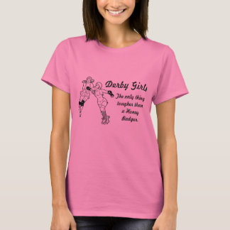 Derby Girls schlägt Honey Badger T-Shirt