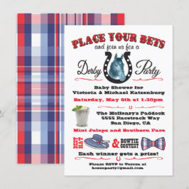 Derby Horse Racing Baby Dusche Einladung