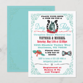 Derby Horse Racing Baby Dusche Einladung