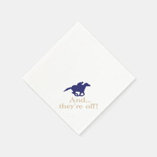 Derby Horse Racing Paper Napkins Serviette