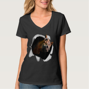 Derby Horse Wallpaper Reittier Tier B T-Shirt