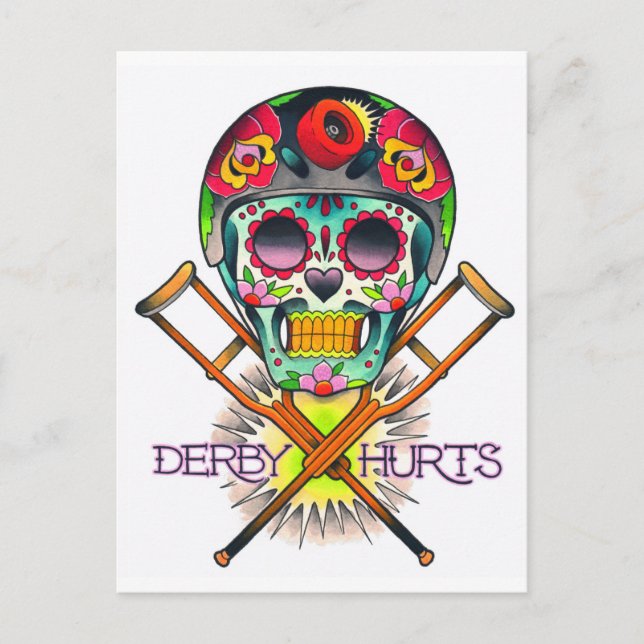 Derby Hurts Postkarte (Vorderseite)