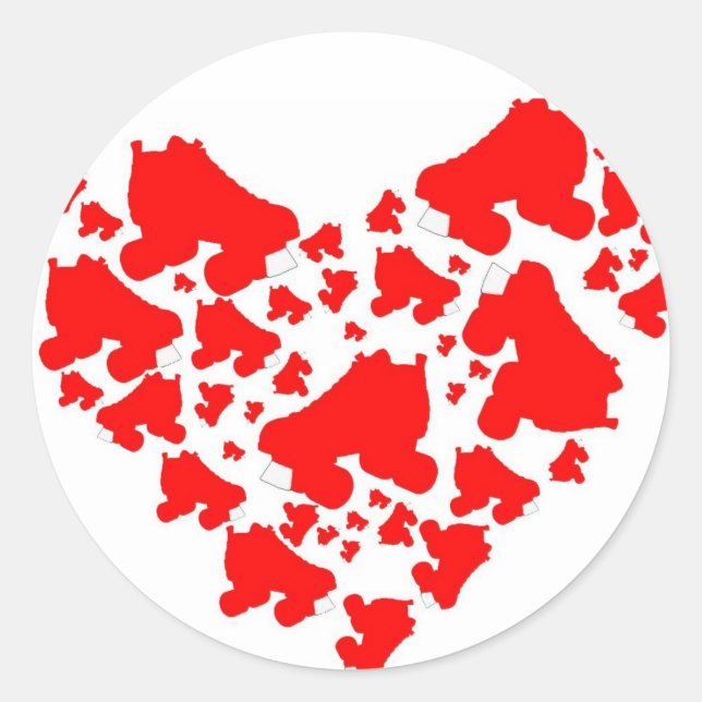 Derby Liebe Runder Aufkleber (Vorderseite)