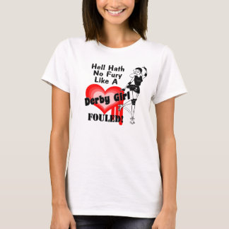 Derby-Mädchen beschmutzt T-Shirt