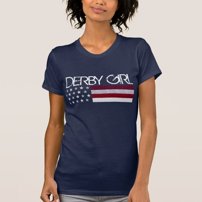 Derby-Mädchen USA T-Shirt (Vorderseite)
