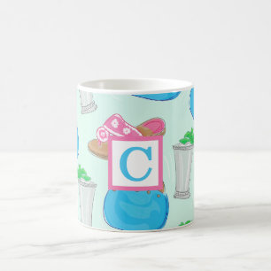 Derby Mint Julep Purep Jack Preppy Monogram Kaffeetasse