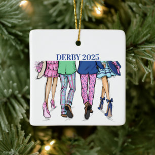 Derby Mode Paare Benutzerdefinierte Derby Pferdere Keramikornament