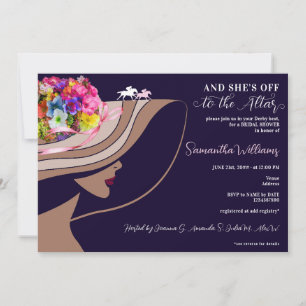 Derby Off to Altar Racing Brautparty Einladung