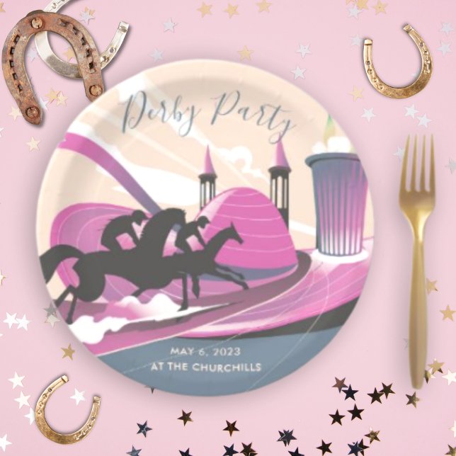 Derby Party Art Deco Pappteller (Von Creator hochgeladen)