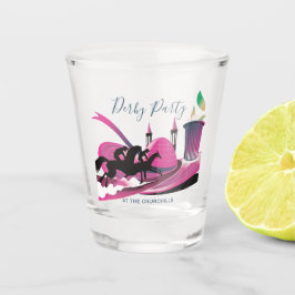Derby Party Art Deco Schnapsglas